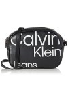 Calvin Klein Sleek Camera Bag20, Crossovers Femme, Black AOP, Taille Unique