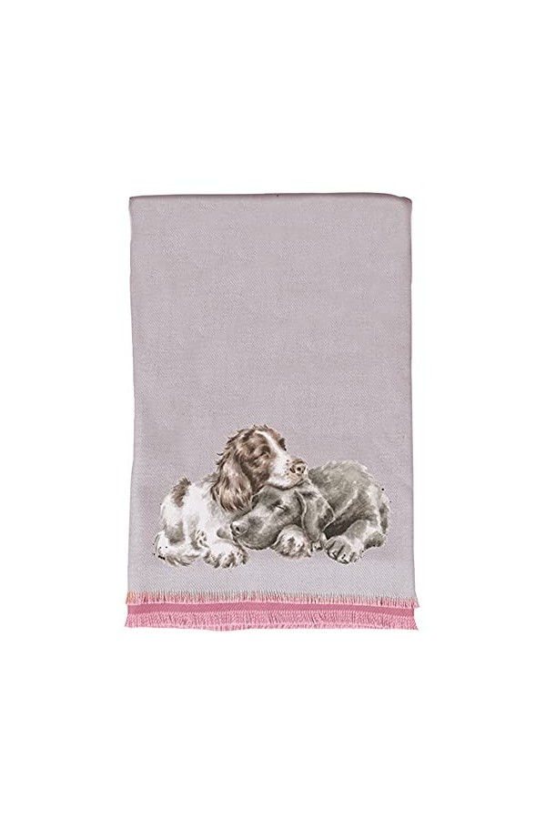 Wrendale Designs Écharpe dhiver, Bleu marine - Chouettes, taille unique