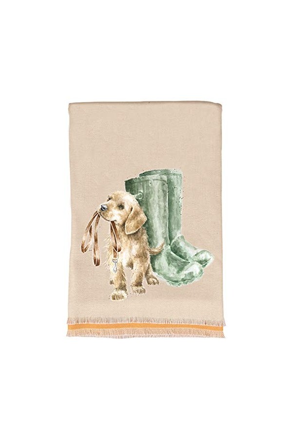 Wrendale Designs Écharpe dhiver, Bleu marine - Chouettes, taille unique