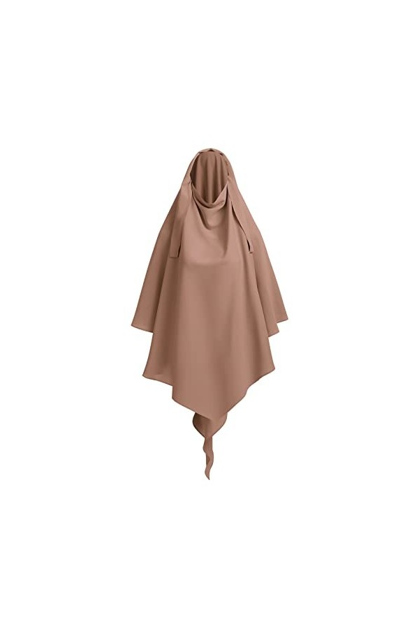 Hijab Abaya pour femme musulmane - Taille unique - Écharpe de tête moyenne - Longue - Khimar - Ramadan - Aïd - Hijab - Châle 