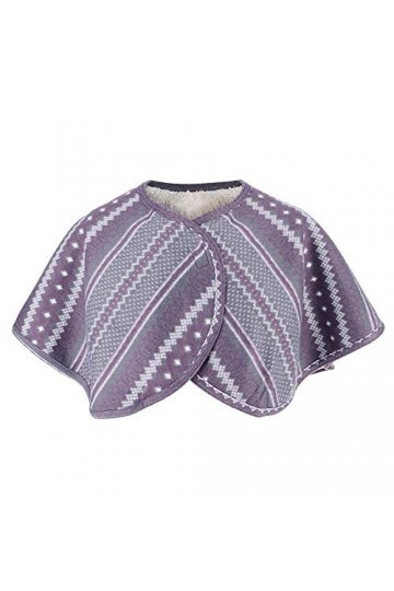 Châle Dépaule, Cap en Peluche Chaude Lavable Double Face pour Femmes Enveloppes et Châles Ou Capes Dhiver Personnes Âgées C