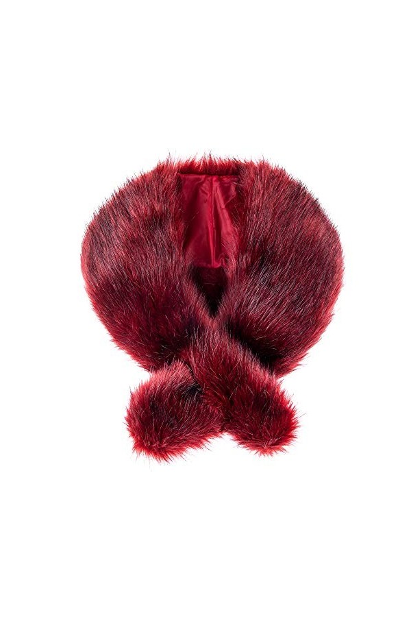 Futrzane Etola Echarpe Fausse Fourrure Châle Col d’hiver Blanc 