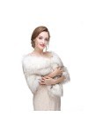 Keivvsh Châle en fausse fourrure de renard pour femme pour mariage ou soirée, Pj170932, taille unique