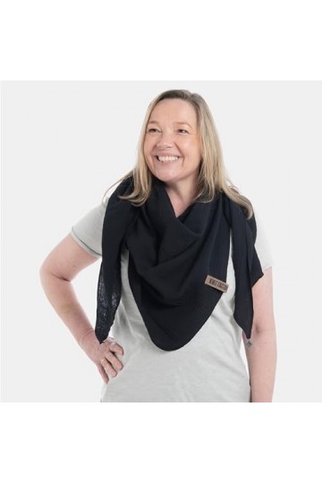Knit Factory - Liv Châle - Noir - 190x85 cm