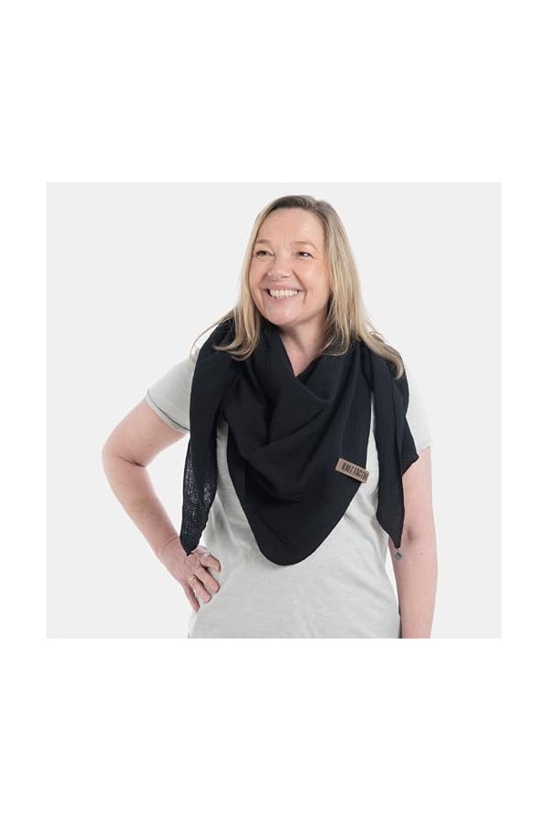Knit Factory - Liv Châle - Noir - 190x85 cm