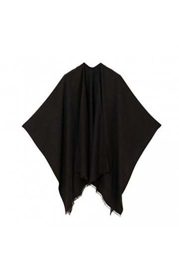 MELIFLUOS DESIGNED IN SPAIN Châle Wrap Poncho Ruana Cape Cardigan Chandail Ouvert devant pour lAutomne Hiver PC03-11 
