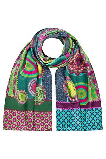 von Lilienfeld Foulard Soie Femme Écharpe Art Cache-Nez Eva Maria Nitsche: Magic Mandala