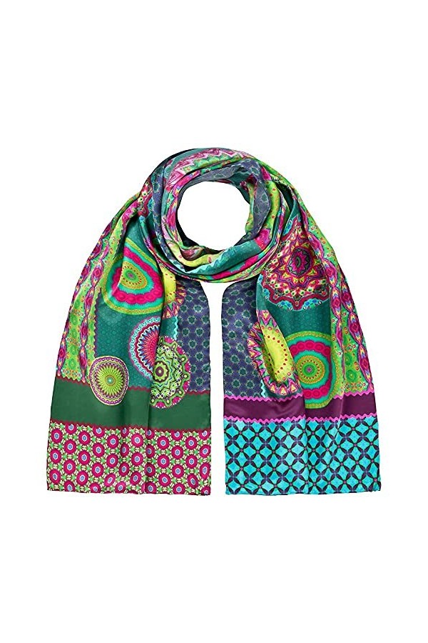 von Lilienfeld Foulard Soie Femme Écharpe Art Cache-Nez Eva Maria Nitsche: Magic Mandala