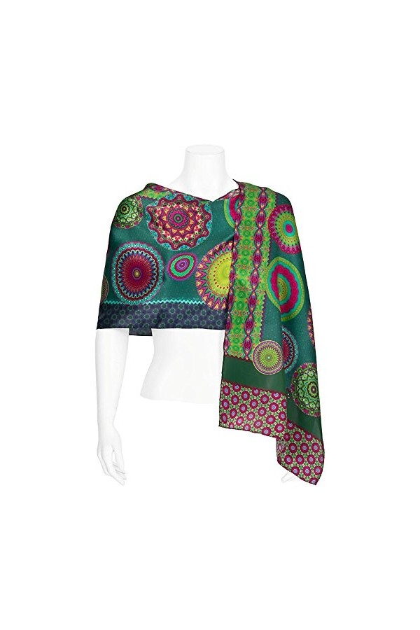 von Lilienfeld Foulard Soie Femme Écharpe Art Cache-Nez Eva Maria Nitsche: Magic Mandala
