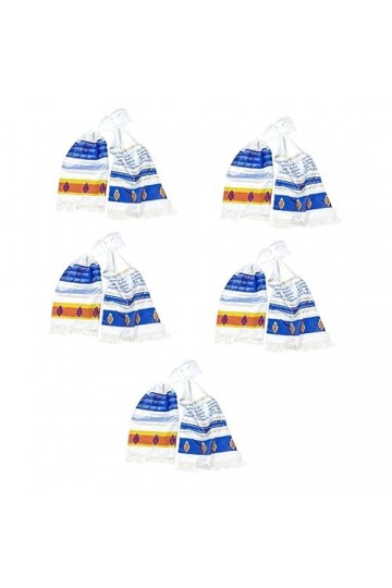 OSALADI Lot De 5 Serviettes De Prière Turbans Pour Hommes Et Femmes Châles Pour Femmes Châle De Paix Habillé Châle De Prière 