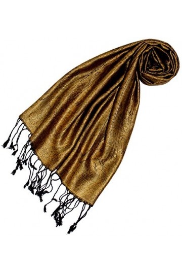 LORENZO CANA Pashmina pour la femme - écharpe de 100% soie avec les mesures de 35 x 160 cm - fait à la main – souple élégant 