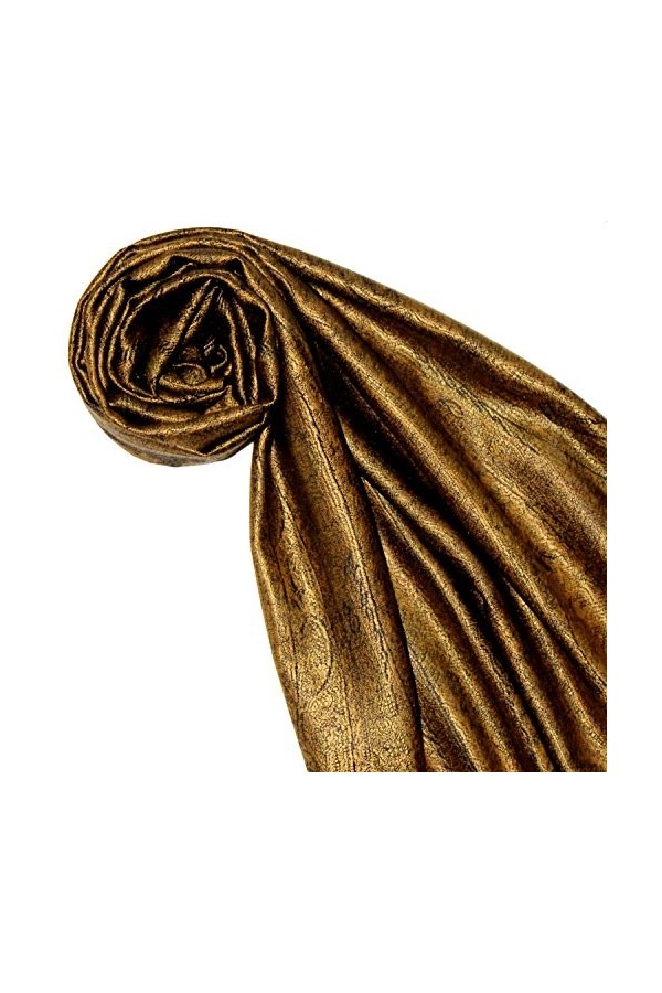 LORENZO CANA Pashmina pour la femme - écharpe de 100% soie avec les mesures de 35 x 160 cm - fait à la main – souple élégant 