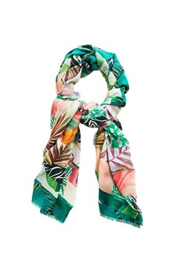 Desigual Femme Fou_virtual Pink Rectangle charpe tendance, Multicolore, Taille unique EU