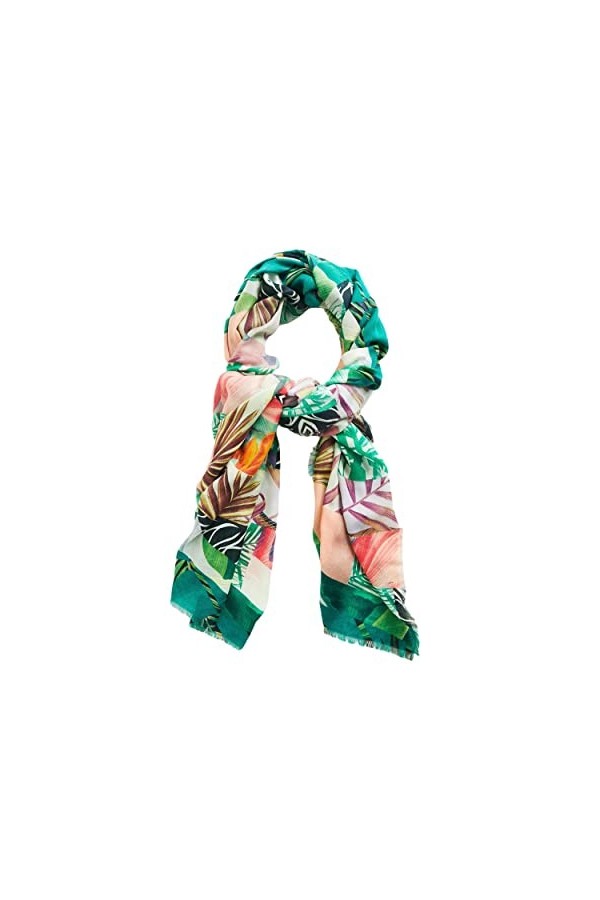 Desigual Femme Fou_virtual Pink Rectangle charpe tendance, Multicolore, Taille unique EU