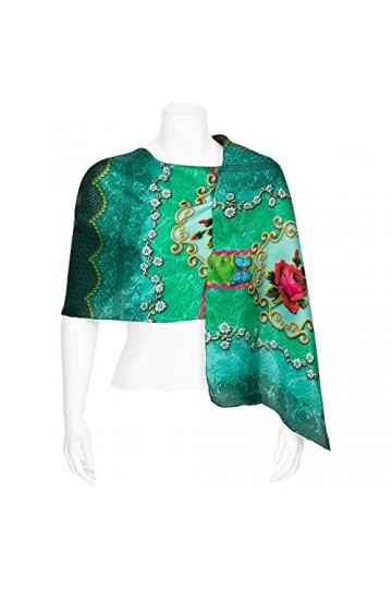 VON LILIENFELD Foulard Soie Femme Écharpe Cache-Nez Art Fleur Eva Maria Nitsche: Charming Roses