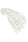 Lorenzo Cana Femme Pashmina 70 % soie 30 % viscose avec motif cachemire châle 70 x 190 cm bicolore châle étole pour femme, Bl
