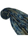 LORENZO CANA Pashmina de 100% viscose pour la femme – écharpe avec les mesures de 70 x 200 cm - une étole attrayante et noble