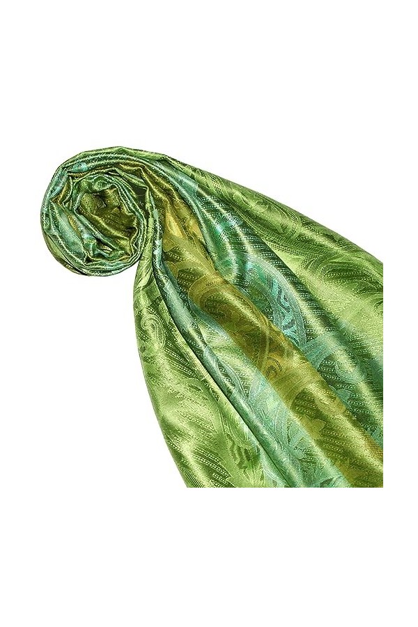 LORENZO CANA Pashmina pour la femme - écharpe de 100% soie avec les mesures de 70 x 190 cm - fait à la main – souple élégant 