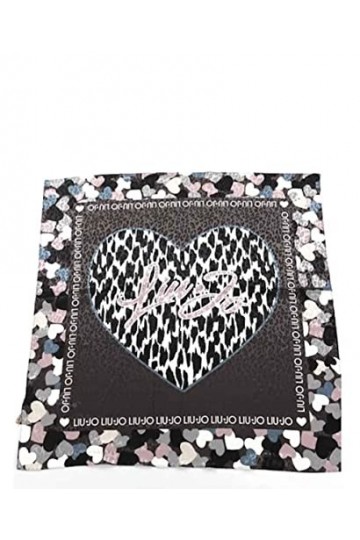 Liu Jo Foulard cuori a stampa cuore nero CS23LJ27 2A3127 T0300 NERO