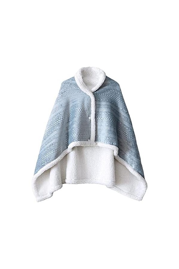 TEMKIN Cape châle à épaules chaudes, couverture chaude et douce en flanelle, châle de sieste portable pour femmes, printemps 