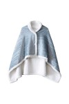 TEMKIN Cape châle à épaules chaudes, couverture chaude et douce en flanelle, châle de sieste portable pour femmes, printemps 