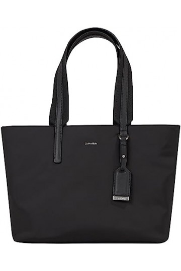 Calvin Klein Must Shopper MD – Nylon, Crossovers Femme, CK Noir, Taille Unique