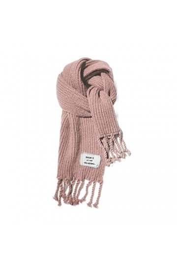 LUCBEI châle vintage en tricot épais écharpe à pompons longue châle épais porté en automne et en hiver châle enveloppant cou