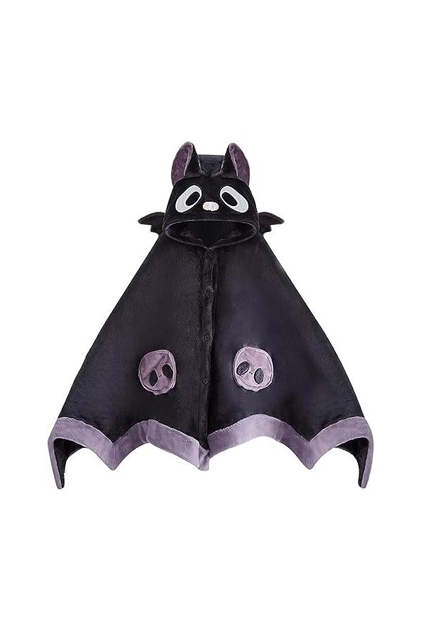 CIYEEA Mignon Couverture des Chauves-Souris Halloween Bat Cloak Cosplay Couverture Portable Super Doux Bats De Châle Cape Rob