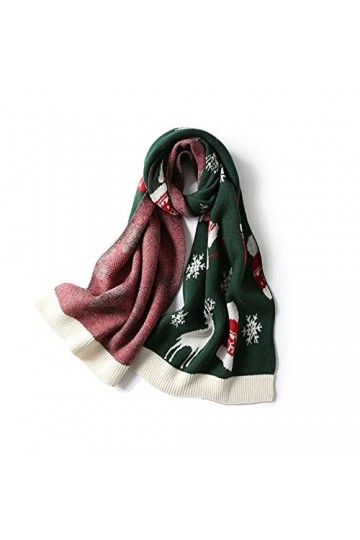 RILOOP Écharpe en tricot, écharpe dautomne et dhiver pour femme, châle chaud, écharpes en jacquard pour Noël, chaque saison