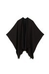 MELIFLUOS DESIGNED IN SPAIN Châle Wrap Poncho Ruana Cape Cardigan Chandail Ouvert devant pour lAutomne Hiver PC03-11 