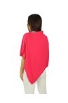Wins Poncho en cachemire mélangé pour femmes - Fabriqué en Italie Rose fuschia 