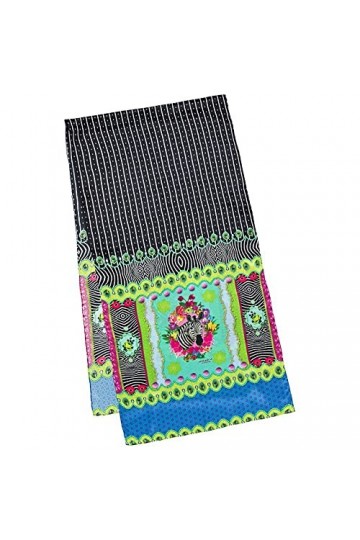 von Lilienfeld Foulard Soie Femme Écharpe Art Cache-Nez Eva Maria Nitsche: Zebra´s Garden