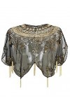 Écharpe rétro ArtiDeco pour robe de soirée 1920s pour mariage, fête, costume, soirée Gatsby - - Taille unique