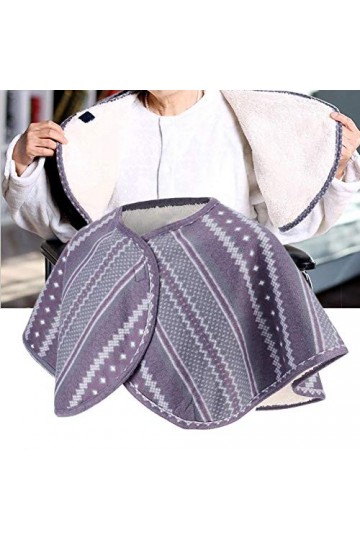Cape Dépaule, Cape Dépaule Chaude en Peluche Double Face Coussin Chauffant pour Cou Lavable, Châle de Protection Dépaule d