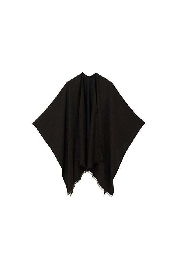 MELIFLUOS DESIGNED IN SPAIN Châle Wrap Poncho Ruana Cape Cardigan Chandail Ouvert devant pour lAutomne Hiver PC03-11 
