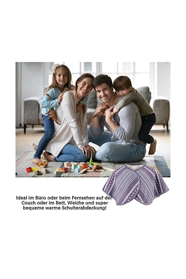 Coussin de réchauffement dépaule, capuchon doux pour la chaleur du cou des personnes âgées Châle de protection dépaule pour