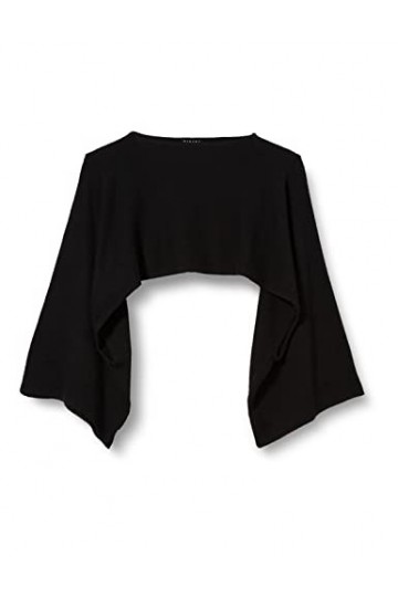 Sisley Cardigan 122HMU003 Poncho, Black 700, OS Femme