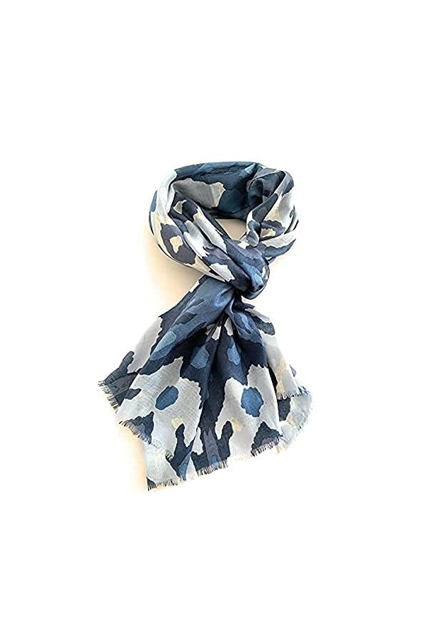 Aurora Clothing Châle en cachemire mélangé 50 % / 50 % pour femme Taille 200 x 70 cm - Vert - Taille unique