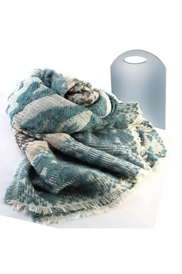 BEAT Châle Design Modal Haute Qualité Collection 70 x 180 cm Tons Gris