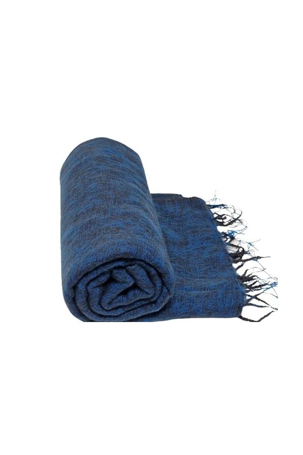 Couverture en laine de yak népalaise faite à la main, châles surdimensionnés doux, jetés de méditation couverture couverture 