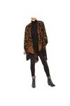 MELIFLUOS DESIGNED IN SPAIN Châle Wrap Poncho Ruana Cape Cardigan Chandail Ouvert devant pour lAutomne Hiver PC09-16 