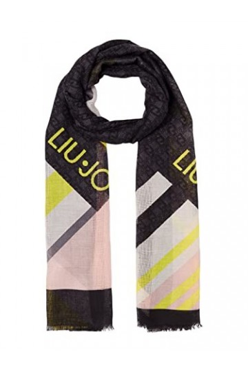 Liu Jo Étole jacquard rayé art.2A3011, Noir , Taille unique