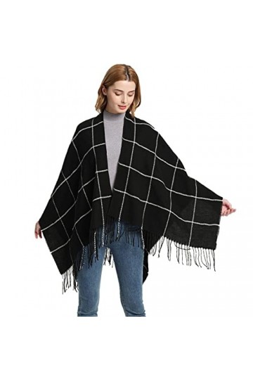 SUYGGCK Châle Femmes Tissées Tissées en Acrylique Grand Glaid Gladme Partager Le Châle Divisé Automne Et Châle Chaud Hivernal