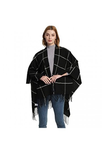 SUYGGCK Châle Femmes Tissées Tissées en Acrylique Grand Glaid Gladme Partager Le Châle Divisé Automne Et Châle Chaud Hivernal