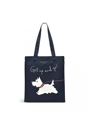 RADLEY London Get Up And Go – Responsible – Sac fourre-tout en toile Taille M, encre, Medium