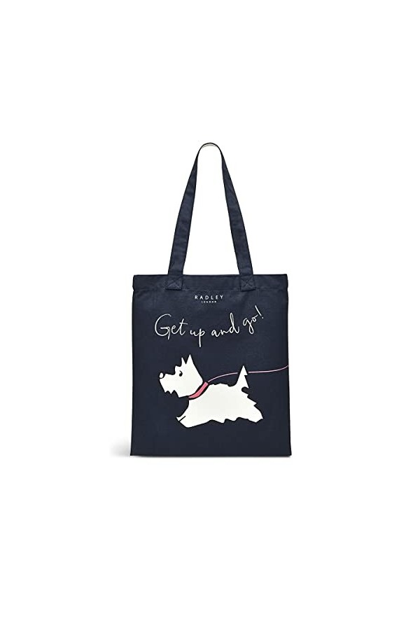 RADLEY London Get Up And Go – Responsible – Sac fourre-tout en toile Taille M, encre, Medium