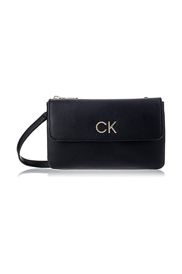 Calvin Klein RE-Lock DBL XBODY W/Flap, Femme, CK Black, Taille Unique