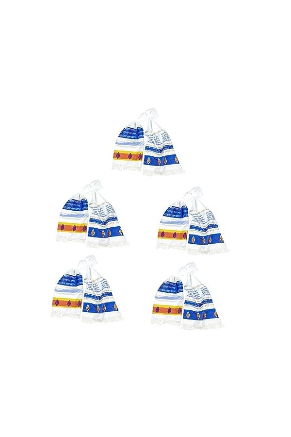 Uonlytech 5 Pièces Serviette De Prière Châle Pour Femmes Foulard Femme Foulards Pour Femmes Châle De Prière Israël Châle De P