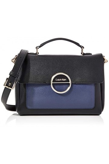 Calvin Klein Disc Top Handle Md, Cartables femme, Noir Black Mix , 1x1x1 cm W x H L 