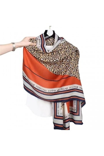 TZUFA Châle écharpe automne et hiver coton et lin écharpe femme Protection solaire chaud climatisation châle